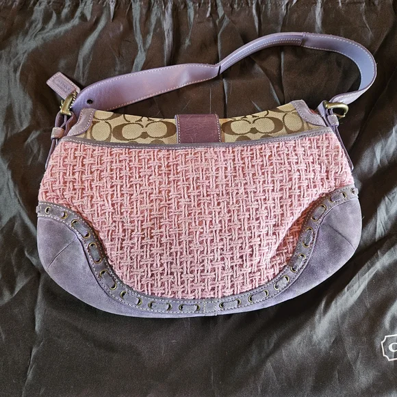 RARE Authentic Vintage Coach Signature Bag - Picture 2 of 13